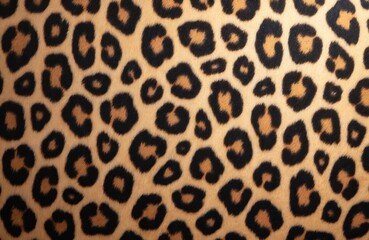 Animal print texture. Leopard fur pattern background. Repeating spots, seamless design, ideal for textile, fashion. Wild animal print, luxury, exotic, stylish look.