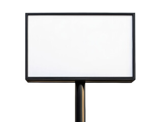 Blank advertising sign ready for promotional design and marketing use, cut out