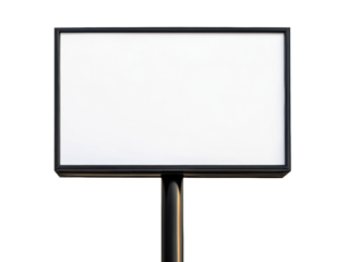 Blank advertising sign ready for promotional design and marketing use, cut out