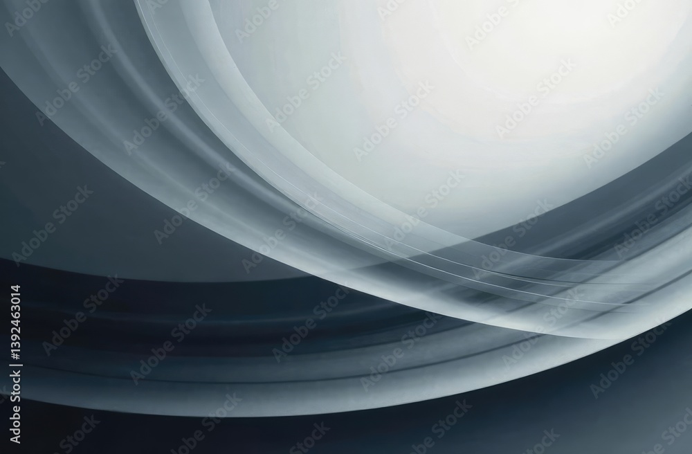 Poster abstract gray background with dynamic circle lines