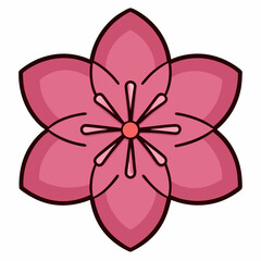 pink flower vector