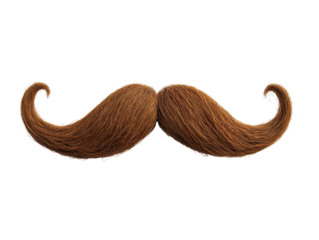 Creative mustache design for playful branding and themed events, cut out