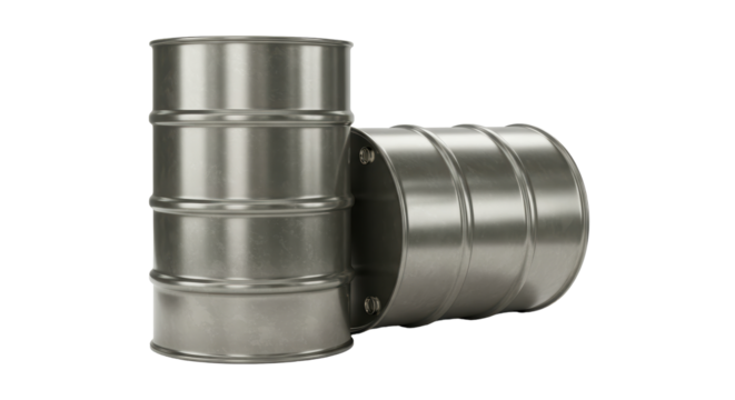 Isolated Metal barrel for industry
