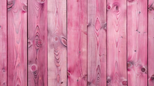 Wooden planks with pink wooden planks background and vertical boards decoration, creating a modern and rustic look