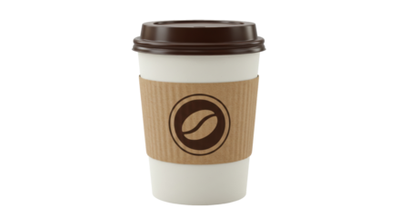 Isolated Disposable Coffee Cup