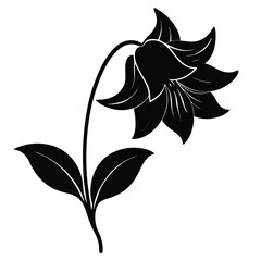 Minimalist Floral Emblem Design of Buttercup, Borage, and Other Blooming Flowers