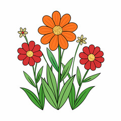 bouquet of orange flowers