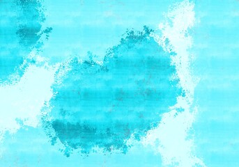 Cyan Grunge Paint Texture Design Background