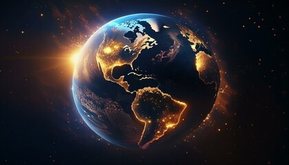 Obraz premium earth in space