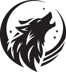 Fototapeta premium Angular Wolf Logo Vector