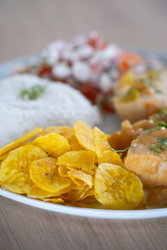 Fried Plantain (Chifles) from Ecuador, South America.