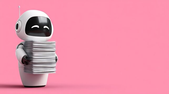 A 3D illustration concept for stock content creation utilizing a chatgpt-powered ai copywriting bot