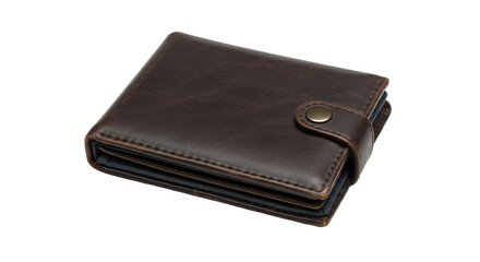 Isolated Brown Leather Wallet