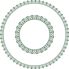 Beautiful flower art and mandala vector design