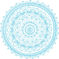 Beautiful flower art and mandala vector design