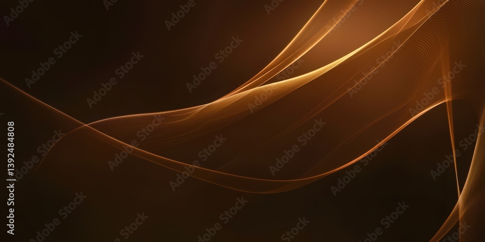 Poster A brown fabric with a zigzag pattern