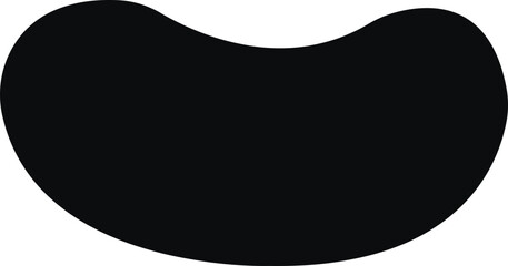Blob shape organic icon in flat. isolated elements on transparent background