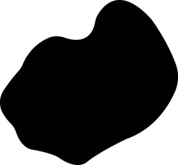 Blob shape organic icon in flat. isolated elements on transparent background