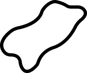 Blob shape organic icon in line. isolated elements on transparent background