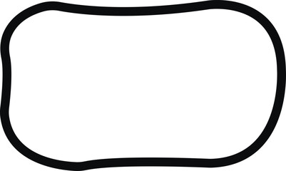 Blob shape organic icon in line. isolated elements on transparent background