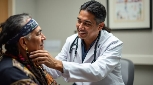 Diversity in Healthcare Professionals. Diversity in healthcare is shown as professionals engage with patients warmly