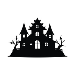 halloween house on a hill