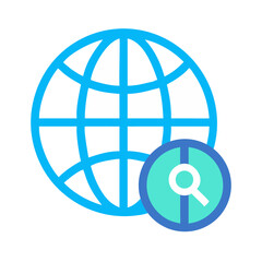 Globe Symbol for Global or Internet Access Icon Design
