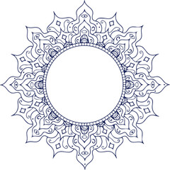 Beautiful flower art and mandala vector design