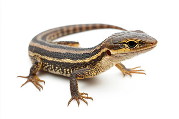 Obraz premium a lizard with a black and brown stripe on its body