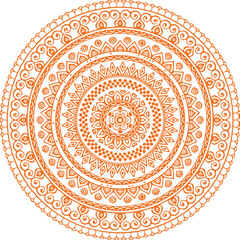 Beautiful flower art and mandala vector design