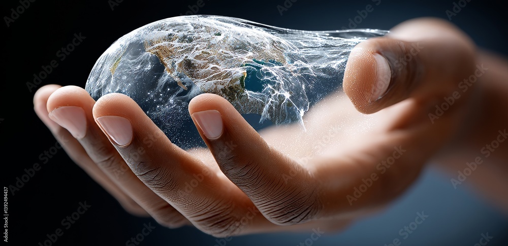 Aufkleber digital technology, cloud computing, and stock data are connected through a network, held together b