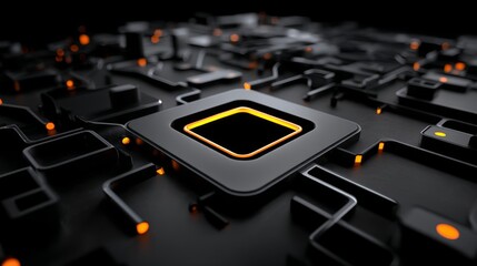 Background featuring futuristic technology with circuit patterns, suitable for blogs about technology and digital art