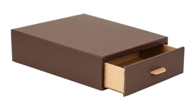 Isolated Open Drawer Box