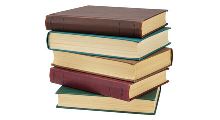 Isolated Stack of Old Books