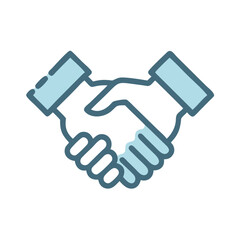 Handshake Icon Representing Partnership or Agreement Icon Design