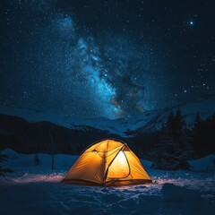 camping under the stars