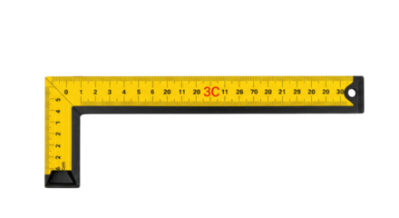 Isolated Set Square Ruler