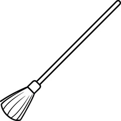 broom isolated on white background