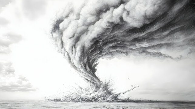 drawing tornado illustration