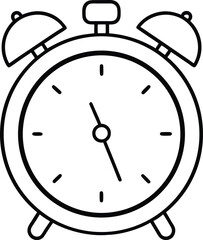 alarm clock isolated on white