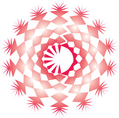 Radial Pattern Vector Abstract Color