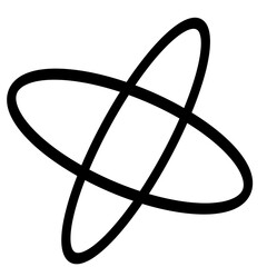 atom symbol on white background