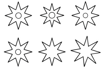 Powerstream Burst Line Art Portraying Strong Force and Power Surg