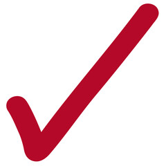 red check mark
