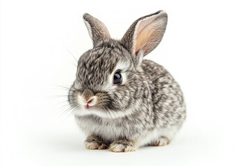 Fototapeta premium a small rabbit with a long nose and a white background
