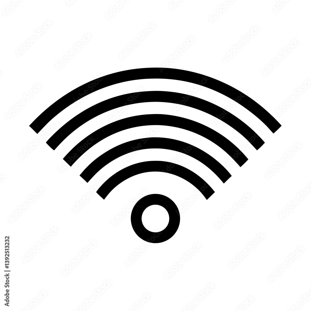 Poster wireless internet connection icon concept illustration and wifi signal design template