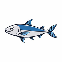 Milkfish Vector Black and White Drawing Illustration Design