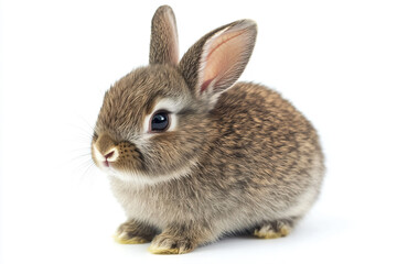 Fototapeta premium a small rabbit sitting on a white surface