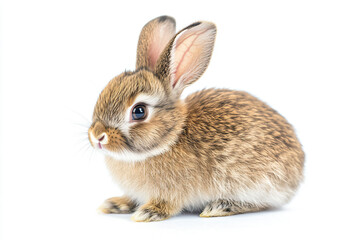Obraz premium a small rabbit sitting on a white surface
