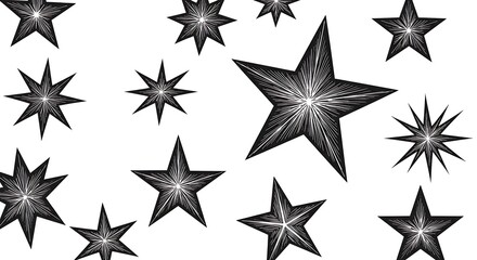 Obraz premium Celestial Scribbles AI Generated
